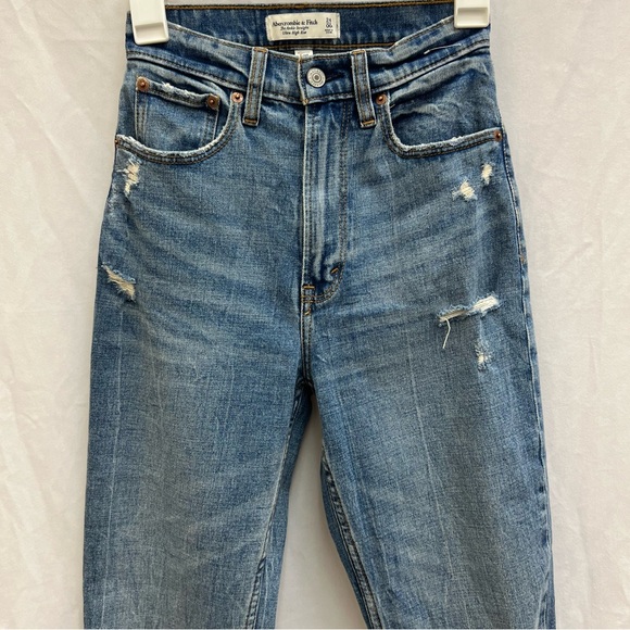 Abercrombie & Fitch The Ankle Straight Ultra High Rise Curve Love Size 24 Jeans - Picture 4 of 9